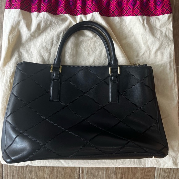 Tory Burch Robinson Stitches Double Zip Tote - Picture 8 of 11